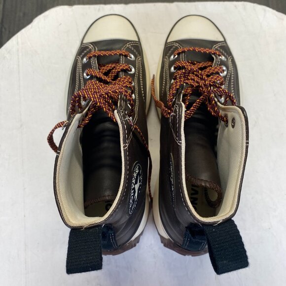 Converse Run Star Hike High Top Leather Brown Mens Size Men's 8.5 Women's 10 - Picture 12 of 16
